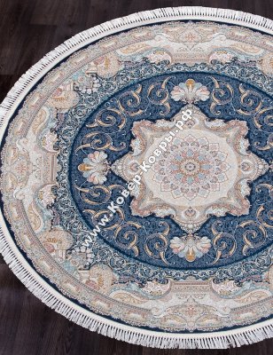 Иранский ковёр CF144 Dark-Blue Круг