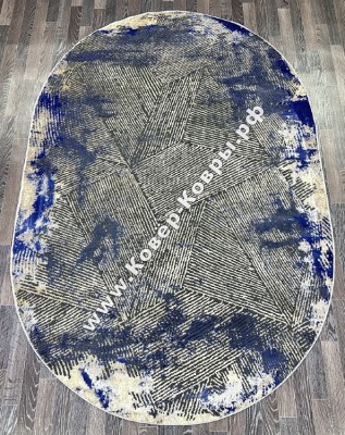 Турецкий ковёр Lisa 616 Beige-Blue Овал