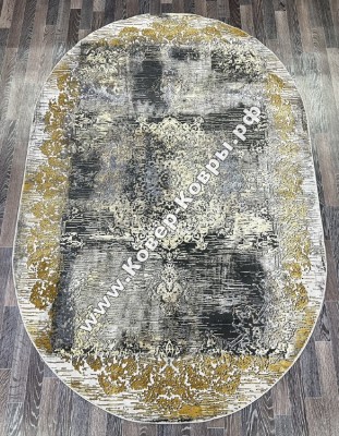 Турецкий ковёр Lisa 627 Ivory-Mustard Овал