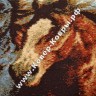 Монгольский шерстяной ковёр Hunnu сувенирный 6S0910 082