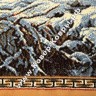 Монгольский шерстяной ковёр Hunnu сувенирный 6S1295 028